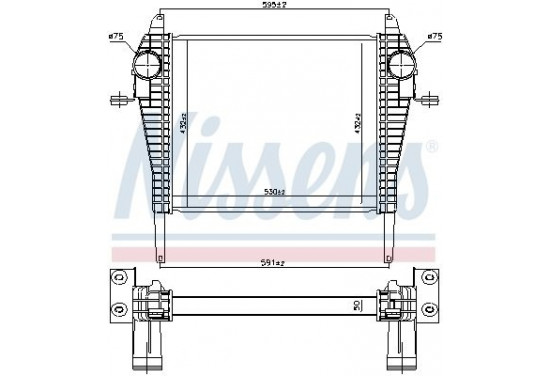 Intercooler 96185 Nissens