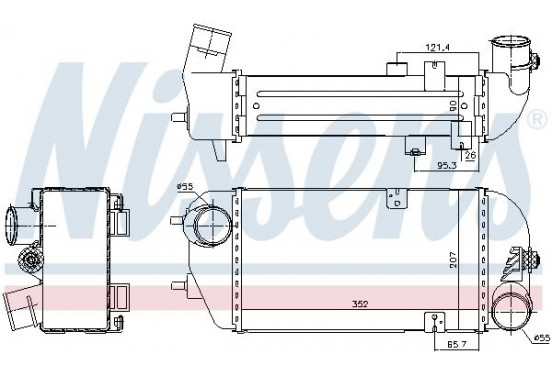 Intercooler 96190 Nissens
