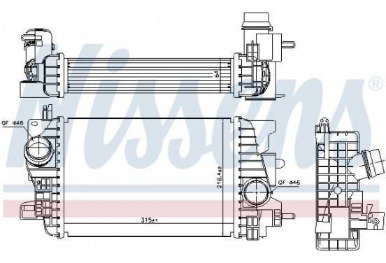 Intercooler 96197 Nissens