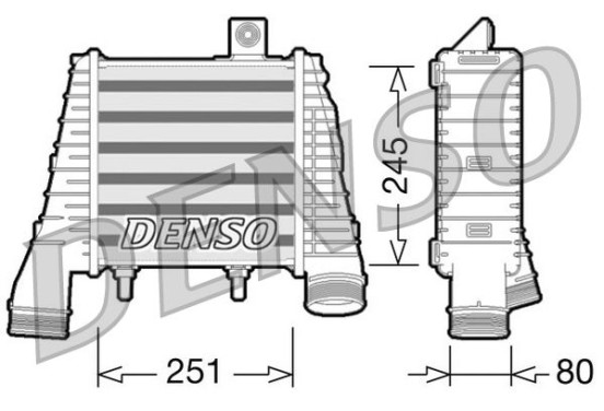 Intercooler DIT02009 Denso