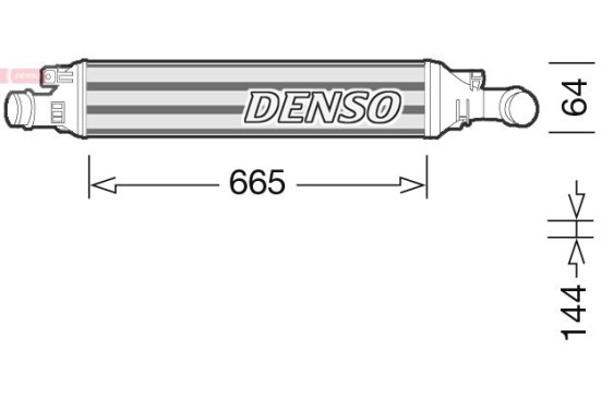 Intercooler DIT02036 Denso