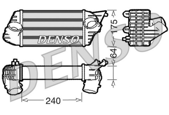 Intercooler DIT09120 Denso