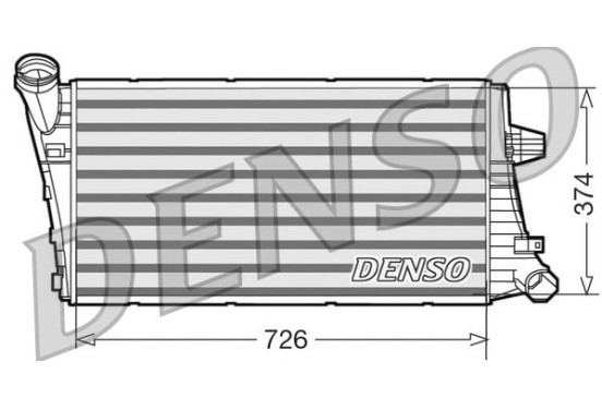 Intercooler DIT99020 Denso