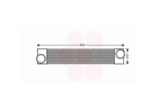 INTERCOOLER E60/E61 525D/530D vanaf '03 tot '07 06004346 International Radiators