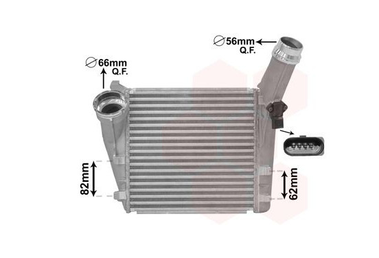Intercooler, inlaatluchtkoeler 74004086 International Radiators