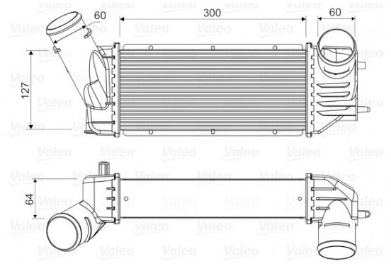 Intercooler, inlaatluchtkoeler 818648 Valeo