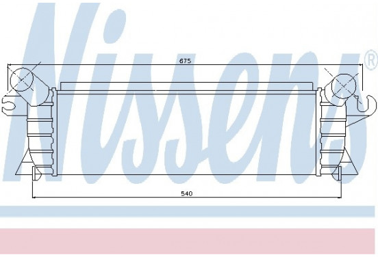 Interkoeler, tussenkoeler 96648 Nissens