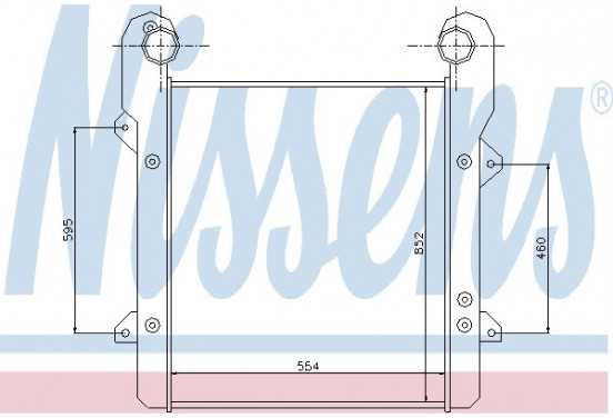 Interkoeler, tussenkoeler 96975 Nissens