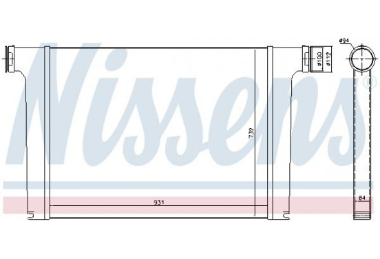 Interkoeler, tussenkoeler 97065 Nissens
