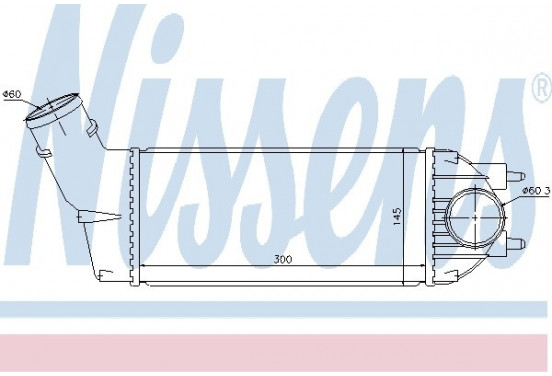 Interkoeler, tussenkoeler 96720 Nissens