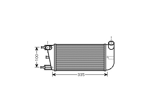 INTERCOOLER FIAT 500 1.3MJTD handgeschakeld vanaf '07 17004352 International Radiators