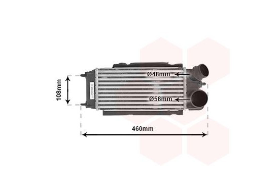 INTERCOOLER FIESTA VI 1.6TDCi MT vanaf '08 18004476 International Radiators