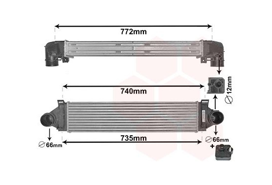 INTERCOOLER Mondeo IV 2.5 i 03/07- 18004481 International Radiators Plus