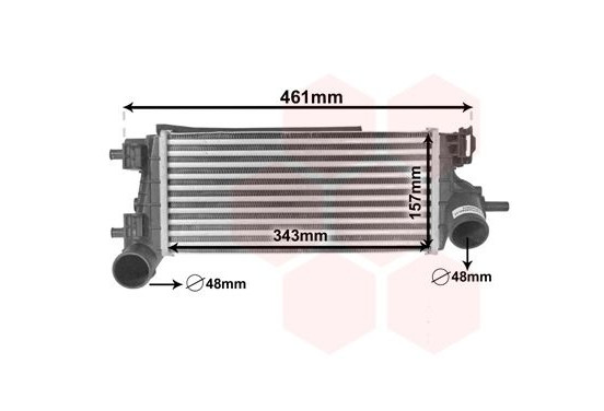 Intercooler, inlaatluchtkoeler 18014703 International Radiators