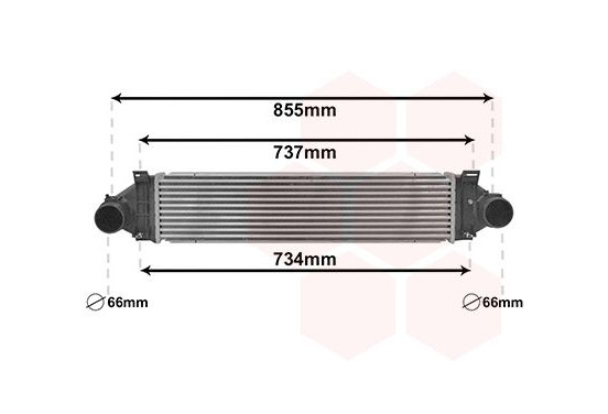 Intercooler, inlaatluchtkoeler 18014705 International Radiators