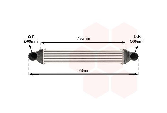 INTERCOOLER W169 A-KLASSE DIESEL vanaf '04 30004368 International Radiators