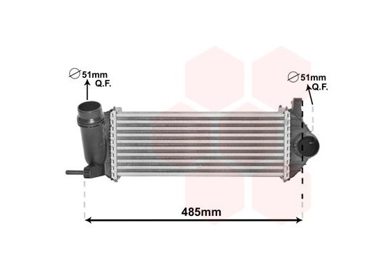 Intercooler, inlaatluchtkoeler 43004615 International Radiators