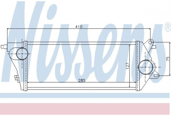 Interkoeler, tussenkoeler 96776 Nissens