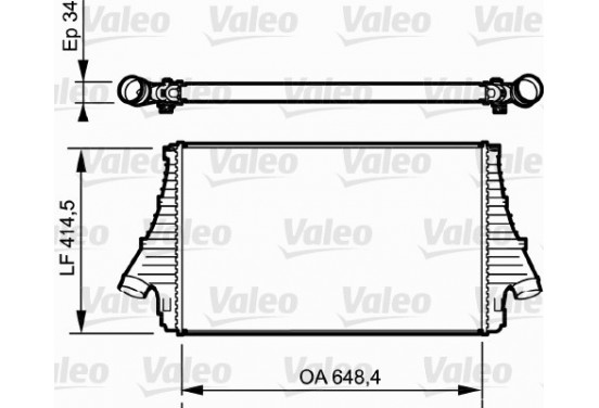 Intercooler 818722 Valeo