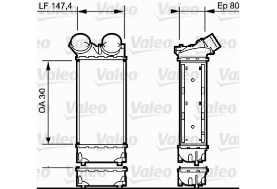 Intercooler 818841 Valeo