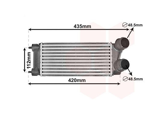 Intercooler, inlaatluchtkoeler 09014705 International Radiators