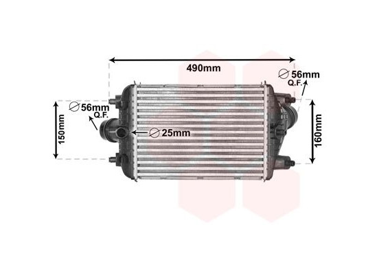 Intercooler 74004081 International Radiators