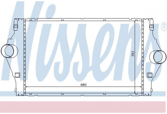 Interkoeler, tussenkoeler 96778 Nissens