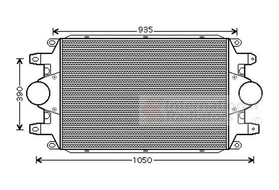 Intercooler 46004024 International Radiators