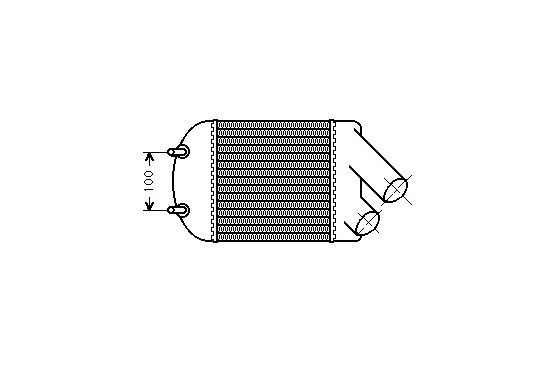 INTERCOOLER MEGANE/SCENIC 1.9TD vanaf '96 tot '02 43004222 International Radiators