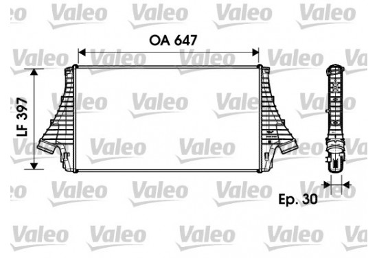 Intercooler 817729 Valeo