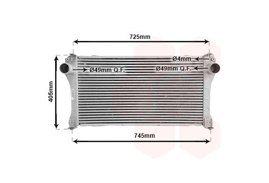 INTERCOOLER 2.0 D4-deurs / 2.2 D4-deurs 53004476 International Radiators