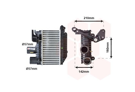 INTERCOOLER 2.0 D4-deurs  (Turbo Diesel) 53004365 International Radiators