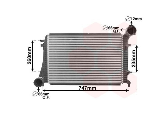 INTERCOOLER PASSAT 2.0TDi HAND- of AUTOMATISCH GESCHAKELD vanaf '05 58004268 International Radiators