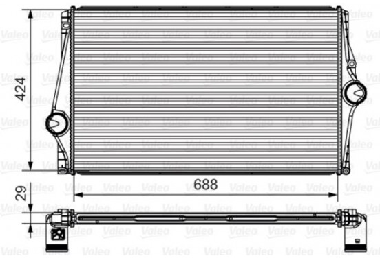 Intercooler, inlaatluchtkoeler 818282 Valeo