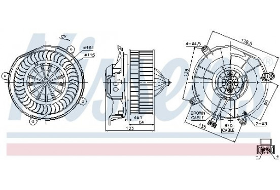 Kachelventilator 87104 Nissens