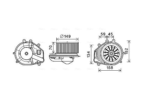 Kachelventilator VN8353 Ava Quality Cooling