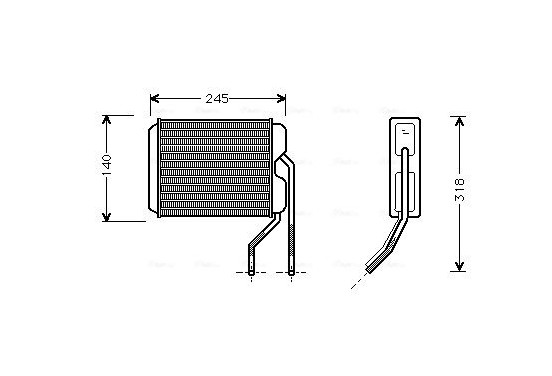 Kachelradiateur, interieurverwarming