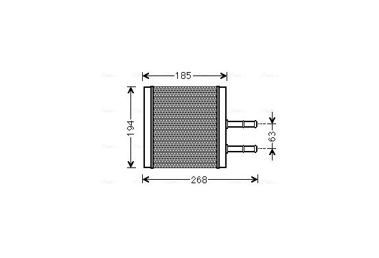 Kachelradiateur, interieurverwarming