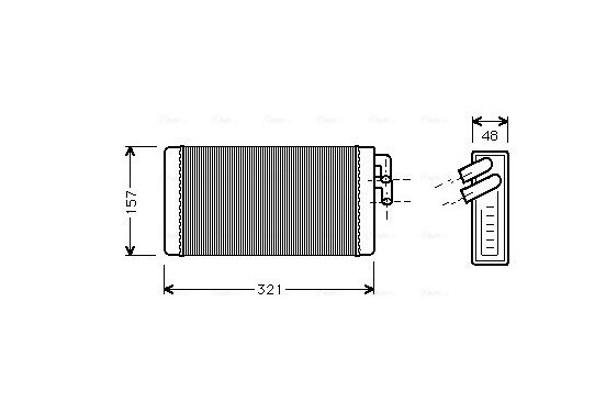 Kachelradiateur, interieurverwarming