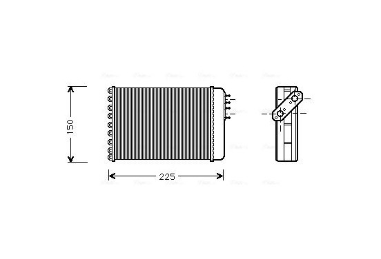 Kachelradiateur, interieurverwarming