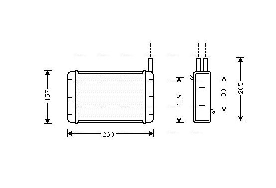 Kachelradiateur, interieurverwarming