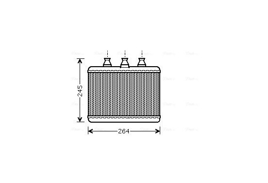 Kachelradiateur, interieurverwarming