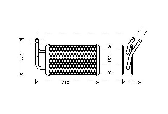 Kachelradiateur, interieurverwarming