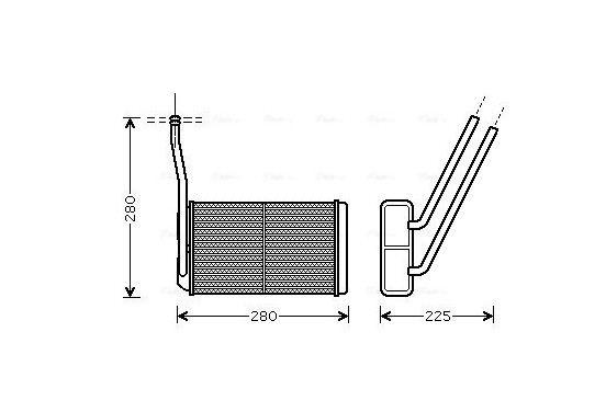 Kachelradiateur, interieurverwarming