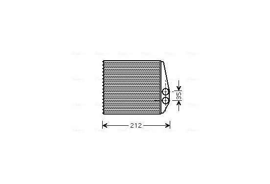 Kachelradiateur, interieurverwarming