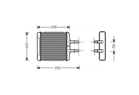 Kachelradiateur, interieurverwarming