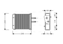 Kachelradiateur, interieurverwarming