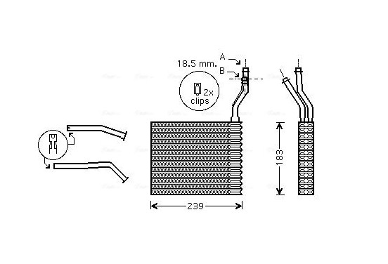 Kachelradiateur, interieurverwarming