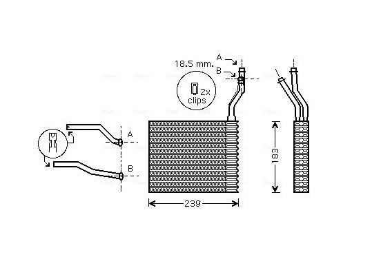 Kachelradiateur, interieurverwarming