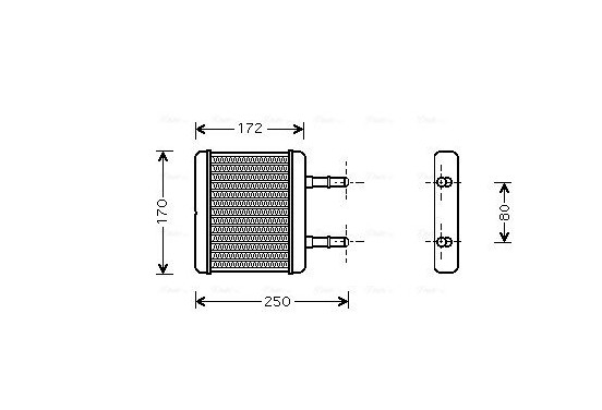 Kachelradiateur, interieurverwarming